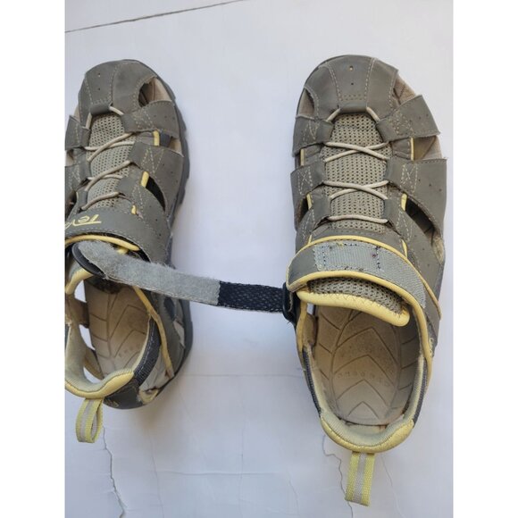 TEVA Deacon Mermaid Women Gray Yellow Fisherman Sandal Shoe Size 6 Hiking Casual - Picture 5 of 8